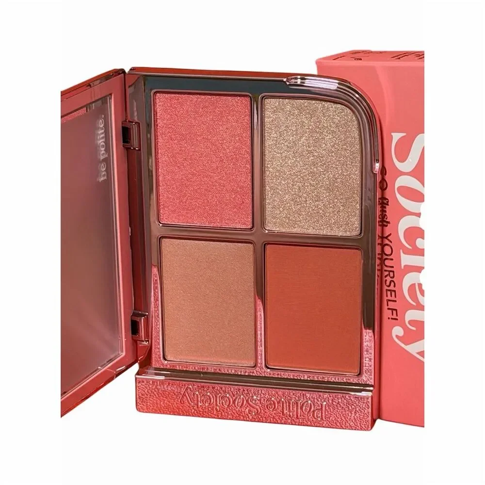 Polite Society Blush & Highlight Face Palette Assorted Shades Glow